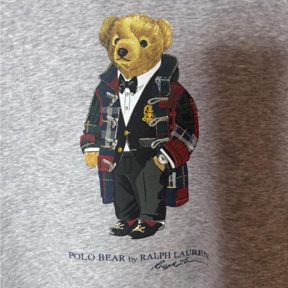 Ralph Lauren Other - Polo Ralph Lauren Polo Bear Crewneck Sweatshirt Gray Fleece Men’s L